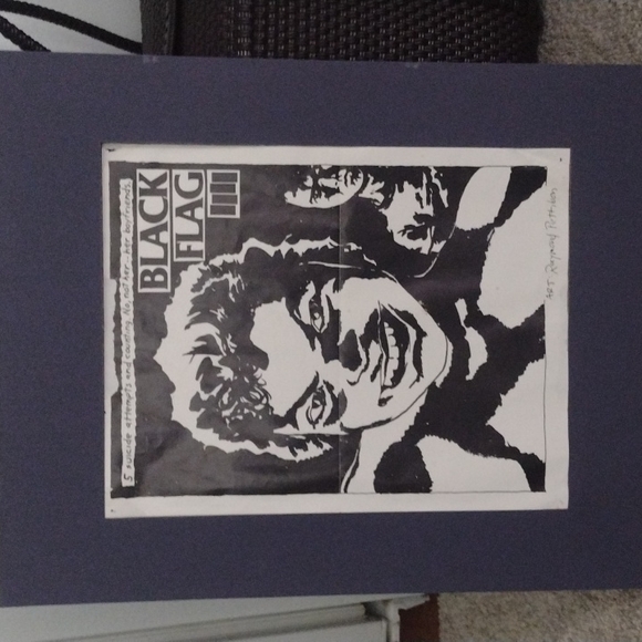 BLACK FLAG POSTER insert from the original album in great condition from 1983 - Picture 4 of 8